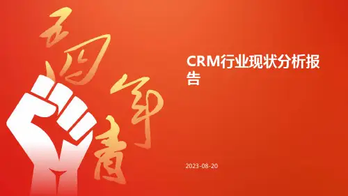 CRM行业现状分析报告