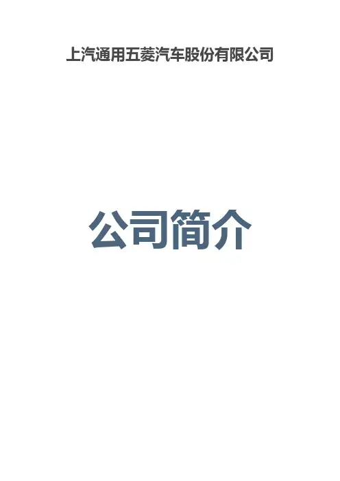 上汽通用五菱汽车股份有限公司介绍