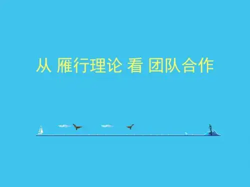 雁行理论(合作精神)