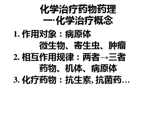 化学治疗药物药理