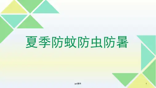 夏季防蚊防虫防暑  ppt课件