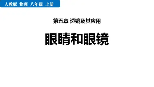 《眼睛和眼镜》透镜及其应用PPT优秀课件