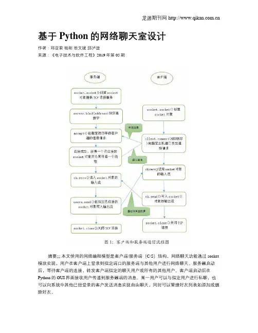 基于Python的网络聊天室设计