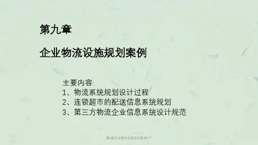 第9章企业物流设施规划案例6个
