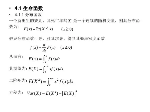 生命表基础