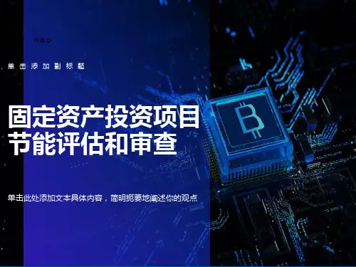 固定资产投资项目节能评估和审查能源评估