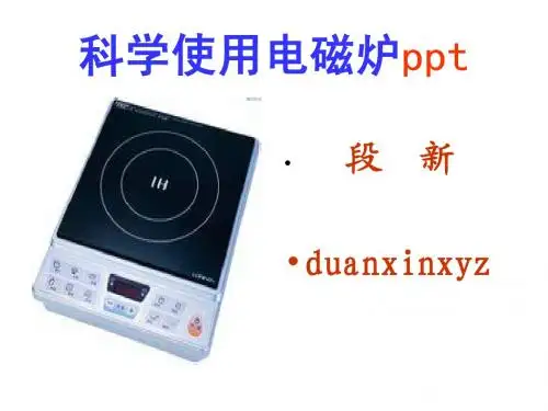 科学使用电磁炉ppt