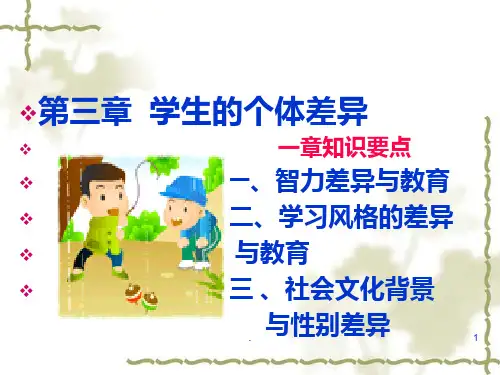 当代教育心理学(第三版)—第三章--PPT课件