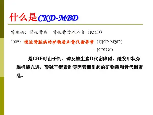 慢性肾病矿物质及骨代谢异常(1)