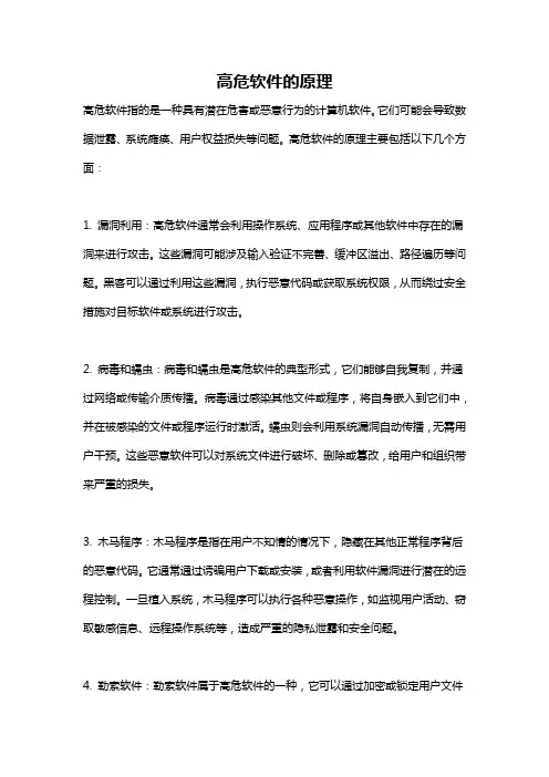 高危软件的原理