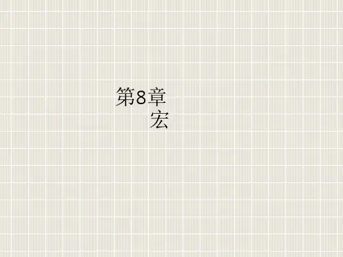 Access第8章宏