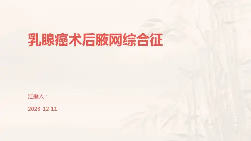 乳腺癌术后腋网综合征