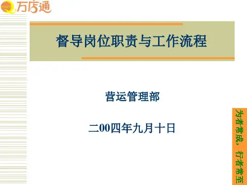 督导岗位职责与工作流程(PPT40页)