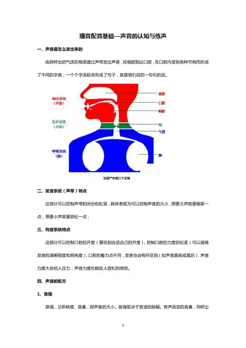 播音配音基础—声音的认知与练声