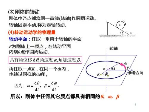 大学物理刚体运动学