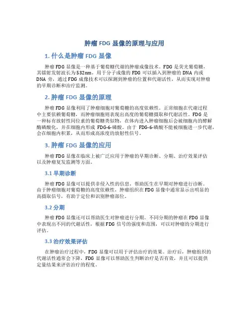 肿瘤fdg显像的原理与应用