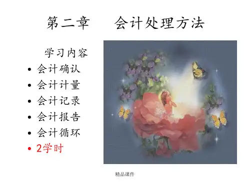 第二章会计确认计量记录和报告ppt课件