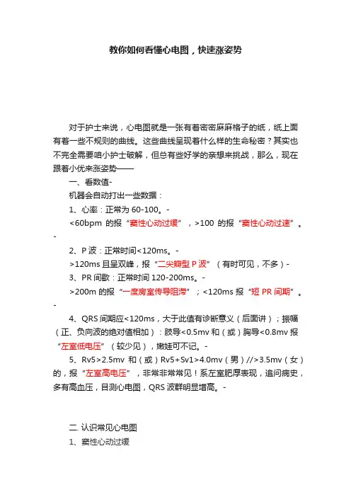 教你如何看懂心电图，快速涨姿势