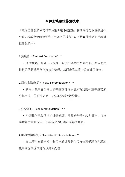 8种土壤原位修复技术
