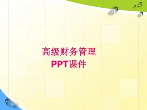 高级财务管理--第5章