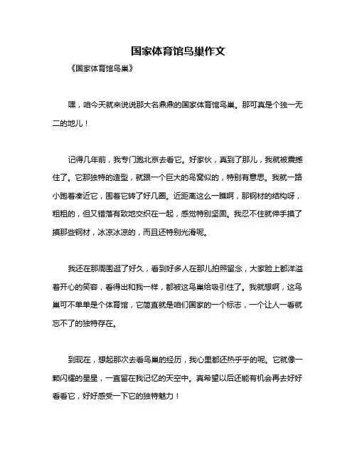 国家体育馆鸟巢作文