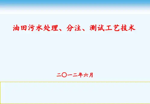 含油污水处理 ppt课件