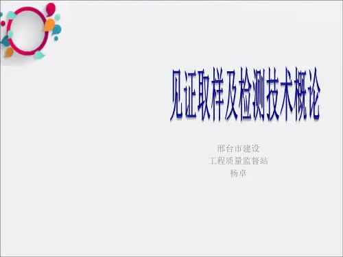 《见证取样》PPT课件