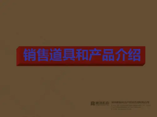 销售道具与产品介绍PPT(17张)