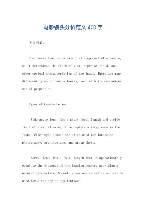 电影镜头分析范文400字
