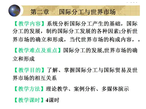 第二章国际分工