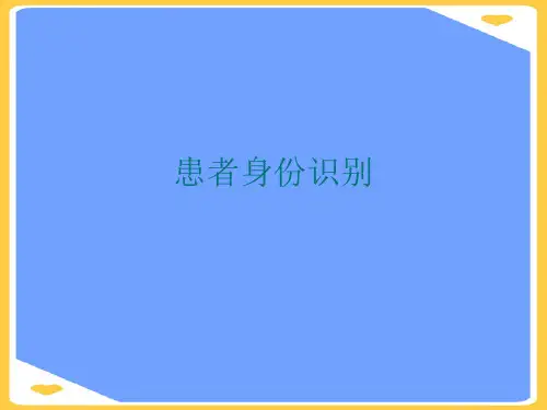 患者身份识别(优秀)PPT资料