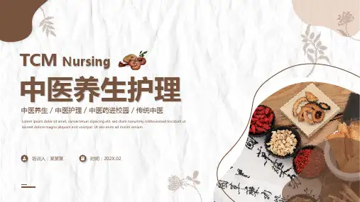 中医养生护理介绍课件