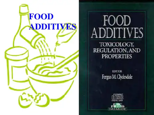 第七章食品添加剂food additives综述