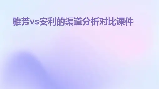 雅芳VS安利的渠道分析对比课件