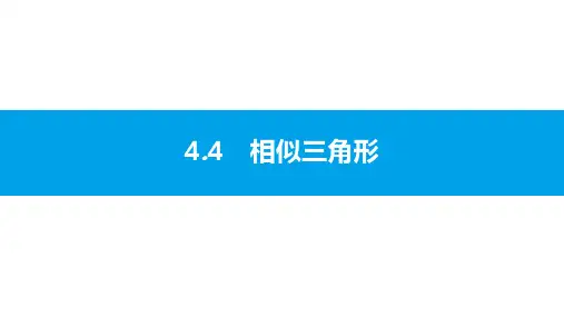 完美版课件沪科版初中数学2018年中考第一轮复习4.4
