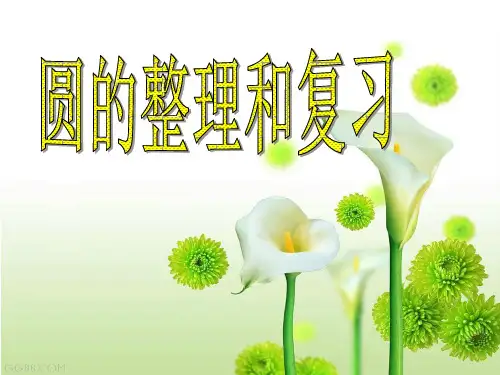 圆的整理和复习1PPT课件
