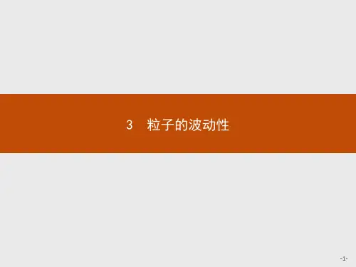 高中物理人教版选修3-5课件：17.3 粒子的波动性