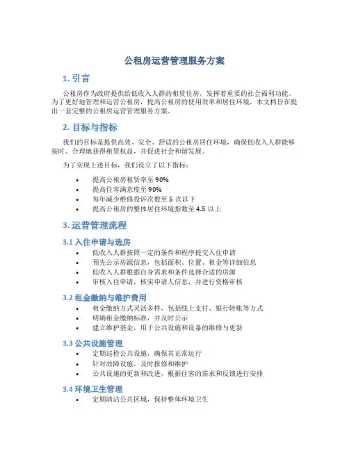 公租房运营管理服务方案 (4)