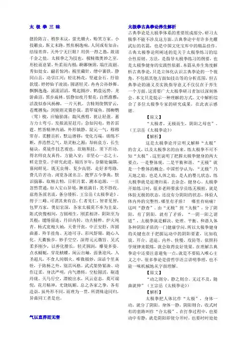太 极 拳 三 昧