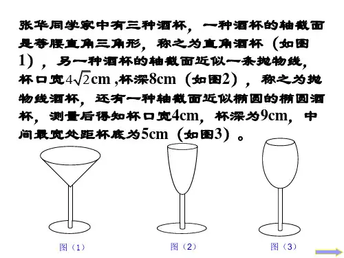 酒杯中的解析几何问题(PPT)3-3