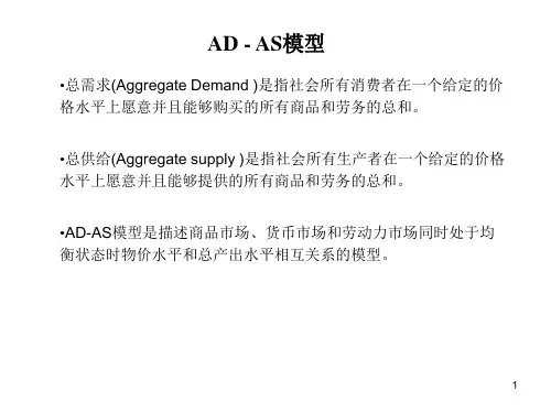 2024年宏观经济学AD---AS模型