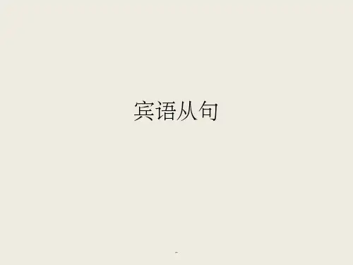 宾语从句