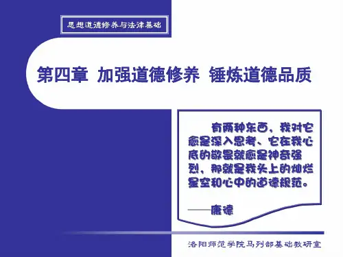 《思想道德修养与法律基础》教材版系列课件-第四章