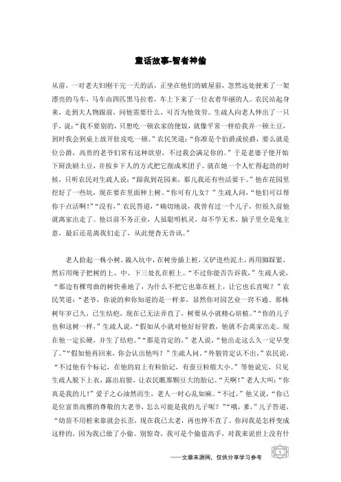 智者神偷_童话故事