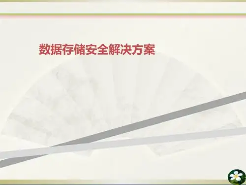 数据存储安全解决方案