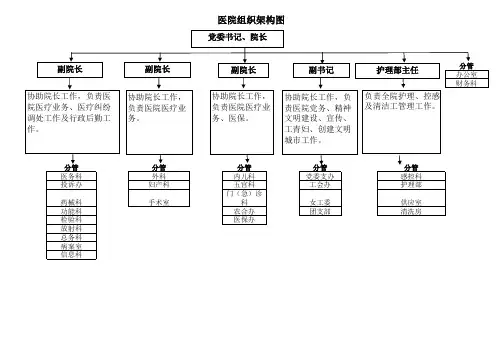 医院组织架构图