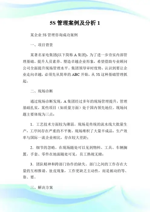 5S管理案例及分析1.doc