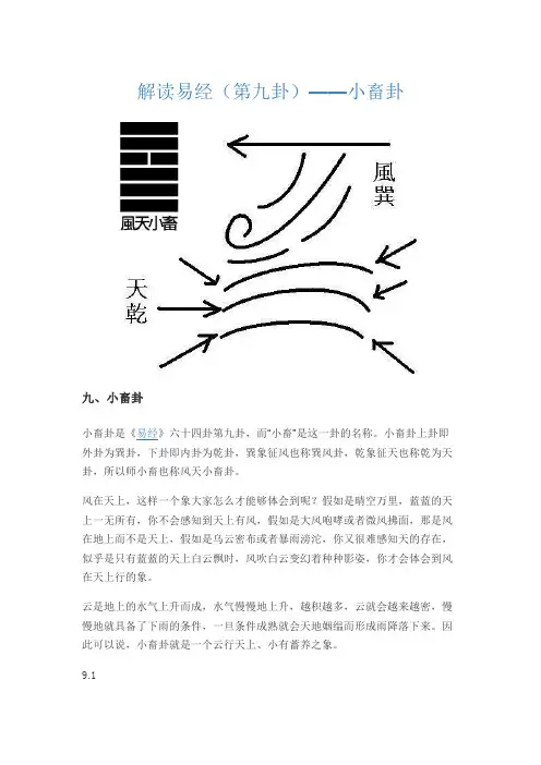 解读易经(第九卦)——小畜卦