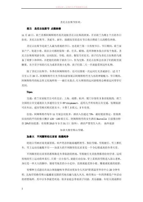 缤纷冬日节庆各国尽情狂欢 (1)