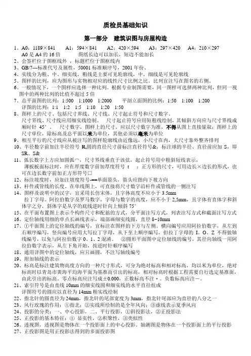 质检员基础知识